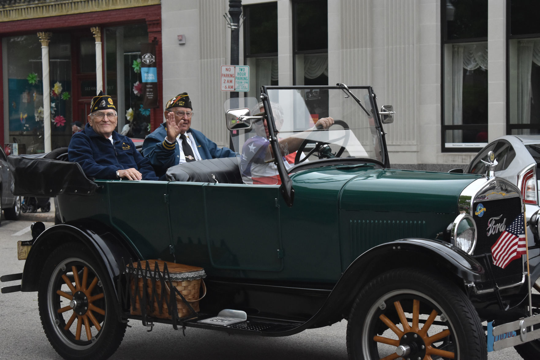 American Legion commander during parade